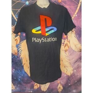 Playstation Black Medium Unisex Graphic Tee